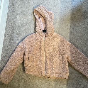 Small Pink RSQ Zip Up Hoodie